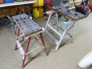 2 Portable Folding Clamping Work Benches