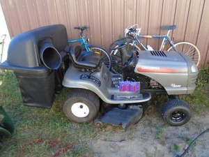 Craftsman LT1000 21 � hp 46� deck with bagger. New deck spindles but needs blades. As shown.