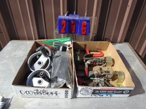 Qty of 2 flats of misc tools & hardware. As shown.