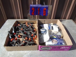 Spring clamps & assorted hardware. As shown.