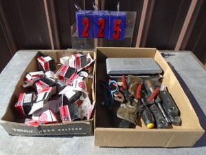 Chain saw pistons & assorted tools. As shown.