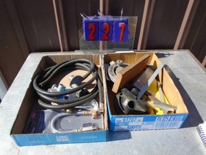 LP hose & saw miter gauges. As shown.