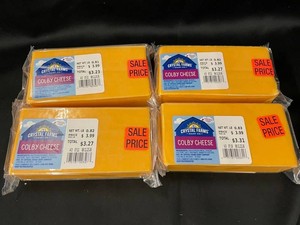 Crystal Farms Colby Cheese Blocks (Lot of 4)