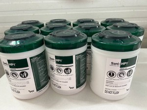 MSRP $200 Lot of 11 NEW Canisters PDI Sani-HP1 Hydrogen Peroxide Germicidal Disinfectant Wipes, 275 Medium Wipes Each, 3,025 Total Wipes, 1-Minute Disinfection, Medical, Dental, Veterinary, EMS, Hospital &amp Commercial Use, EXP 062026