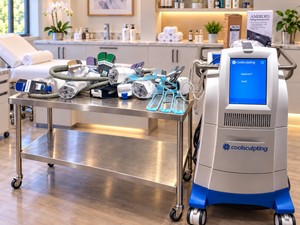 MSRP $50,000 ZELTIQ COOLSCULPTING BREEZE SYSTEM, PROFESSIONAL FAT FREEZING &amp BODY CONTOURING MACHINE, 5 APPLICATORS, SUCTION CONTOURS &amp ACCESSORIES, GUARANTEED WORKING&nbspTREATMENT CYCLE CARDS NOT INCLUDED AVAILABLE AFTER AUCTION FROM SELLER