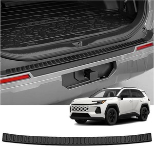 Rear Bumper Protector for Toyota 2026 2027 RAV4 LE SE XLE XSE Limited Hybrid Accessories Matte Black ABS Material Rear Bumper Guard Trunk Sill Protector