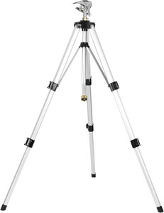 STYDDI Heavy Duty Impact Sprinkler on Tripod Base, Tall Metal Pulsating Telescoping Tripod Sprinkler for Large Area, Yard, Lawn, Garden, Waters up to 70 Ft. Diameter, Legs Extends Up to 36-inch