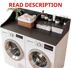 2-Tier 54 Width Washer Dryer Countertop for Laundry Room Organization