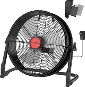 16 Battery Powered Cordless Floor Fan, Compatible with Milwaukee M18
