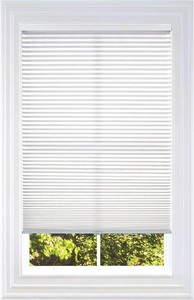 BlindsAvenue Cordless Cellular Shade, White, 25 W x 72 H