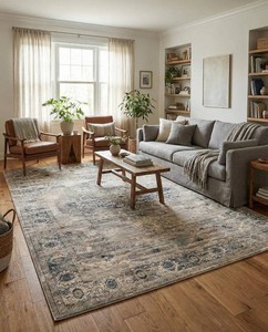 $209 Rugs.com Oregon Collection Rug   8 x 11 Gray Low-Pile Rug Perfect for Living Rooms, Large Dining Rooms, Open Floorplans