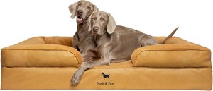 $185 NOAH & PAW XXL Dog Bed, Orthopedic Memory Cooling Foam (2X Base) 55x45x11in