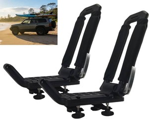 $146 Folding Kayak Rack, Low Profile, SUVTruck, Alum, Tool-Free Lock, 100lbs