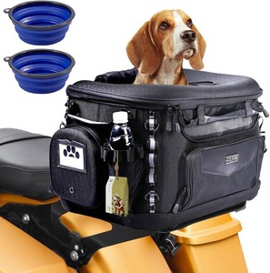 $189 Universal Motorcycle Dog Carrier Portable Riding Travelling PetCat Crate for Harley Street Glide Road King Touring Trike Triumph Tiger 900 BMW F650GS Goldwing