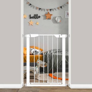 Fairy Baby 22.8-25.5 Narrow Baby Gate for Small Stair Doorways No Drill