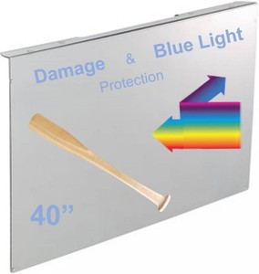 $130 VizoBlueX 40 inch Blue Light and Damage TV Screen Protector. Protection Shield & Anti-Blue Light Filter Blocking UV for LCD LED 4K OLED QLED (35.3 x 20.5 inch)