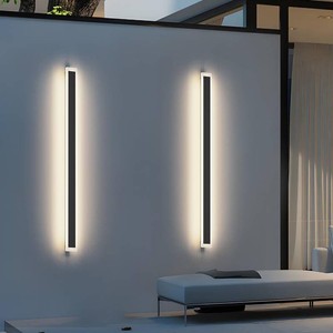 $190 2 Pack 47.2in 4000K Long Outdoor Light IP65 Waterproof Outdoor Sconces Wall Lighting Modern LED Exterior Wall Sconces for Porch House