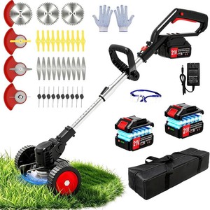 21V Electric Weed Wacker Battery Powered Weed Eater Cordless String Trimmer