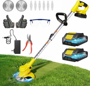 Cordless Weed Wacker Eater Brush Cutter Weed Trimmer with Blade Stringless