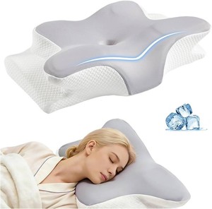 Ergo Cervical Neck Pillow for Sleep apnea, snoring and Neck Pain Relief