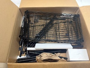 Black wire shelf, 5 tier