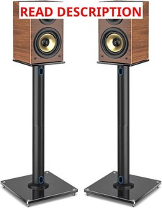 Rfiver Upgraded 45  Swivel Speaker Stands Pair for Surround Sound, Heavy Duty 28 Inch Bookshelf Speaker Stand Each Holds 22lbs Large Speaker, Floor Speaker Stand Built-in Cable Management, 1 Pair