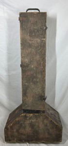 Vintage Handmade Wooden Long Auger Carrying  Storage Case