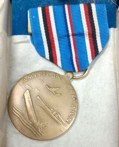 WWII U.S. American Campaign Medal with Original Box