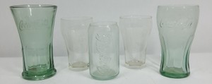 Vintage Coca-Cola Drinking Glasses & Can-Shaped Tumbler