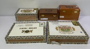 Vintage Cigar Boxes & Wooden Storage Boxes  Arturo Fuente & Assorted