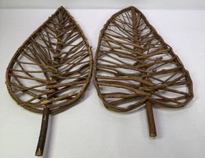 Rustic Twig Leaf Wall Decor