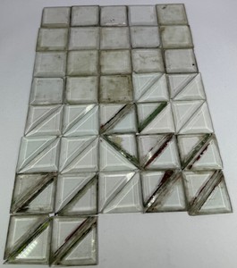Vintage Clear Glass Prism Tiles  Architectural Glass 