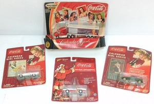 Coca-Cola Die-Cast Collectibles  Calendar Girls & Holiday Ornament Vehicles