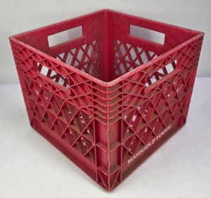 Vintage Marigold Foods Plastic Milk Crate
