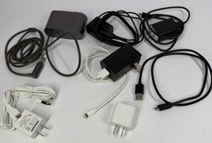 Assorted Electronic Power Adapters & Charging Cables