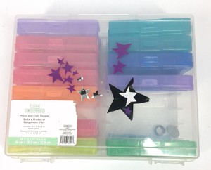 Assorted Arts & Crafts Supplies in Organizer Case