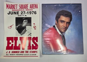 Elvis Presley Market Square Arena 1976 Concert Poster & Portrait Poster