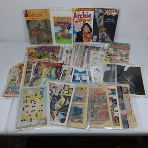 Assorted Vintage Comic Books, Covers & Loose Comic Pages