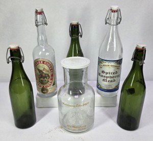 Vintage Swing-Top Bottles & Hutchinson Elks 2427 Anniversary Carafe