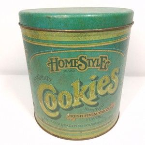 Vintage Home Style Cookies Tin  Ballonoff Cleveland Ohio