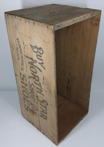 Antique North Star Shoe Co. Wooden Shipping Crate  Minneapolis, Minnesota