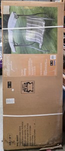 Mainstays Garden Easton 3-Person Patio Swing with Canopy  Boxed