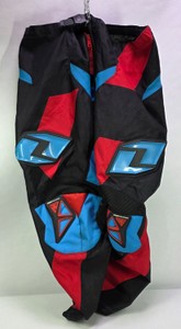 Vintage Sinisalo Tech Motocross Racing Pants  Red, Blue & Black