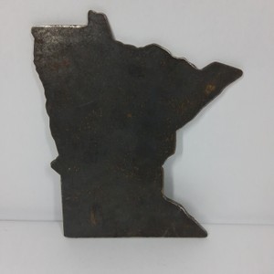 steel metalMinnesota-Shaped Steel Metal Cutout