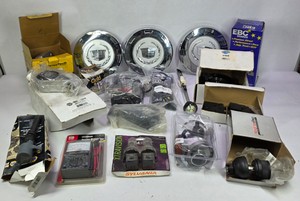 Assorted Automotive Parts & Accessories  Cadillac Wheel Centers, EBC Brakes, Sylvania Bulbs & More