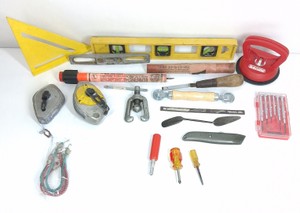 Assorted Hand Tools & Measuring Tools  Levels, Squares, Tape Measures & Screwdrivers