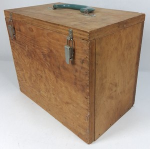 Wooden Carrying Case with Miscellaneous Tools