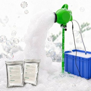 $250 PILIN 800W Bubble Machine for Party Pool Foam Cannon Outdoor Heavy Foam Machine with Water Tank,2 Foam Powder for Gatherings, Holiday Celebrations, Party