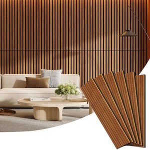 6 Pack Acoustic Wood Panels for Wall 47.24 x 12.79 Soundproof