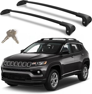330LBS T-Slot Roof Rack Cross Bars Compatible with Jeep Compass 2018-2026